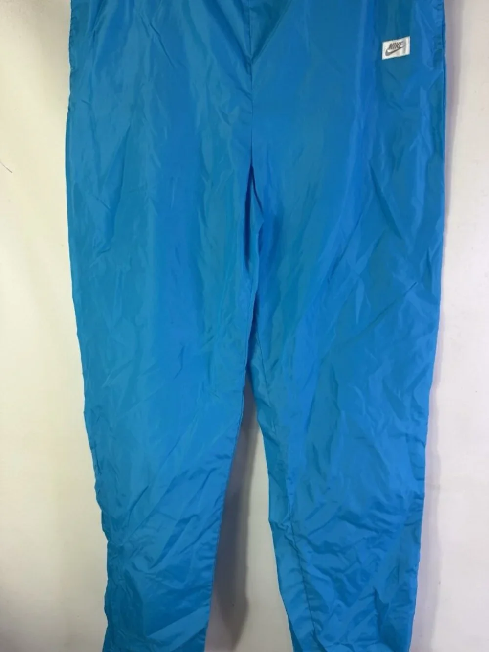 Vintage 80s Nike Pants Soft Shell Windbreaker Baggy Blue USA